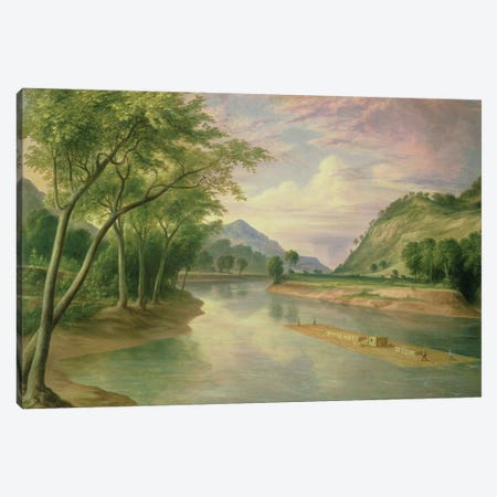 Ohio River near Marietta, 1855  Canvas Print #BMN4811} by Henry Cheever Pratt Art Print