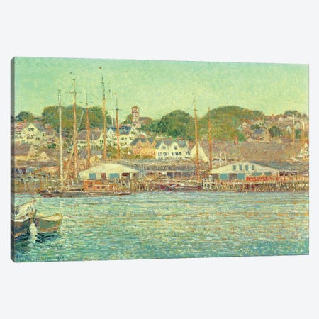 Gloucester Harbour, 1917  Canvas Print #BMN4812} by Childe Hassam Art Print
