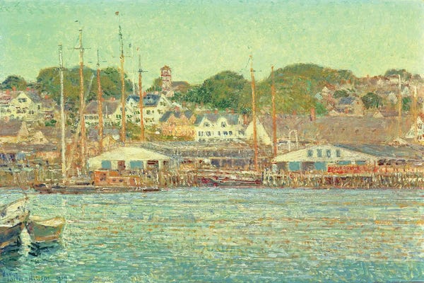 Impressionism: Gloucester Harbour, 1917  by Childe Hassam