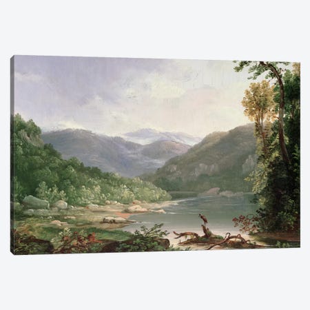 Kentucky River, Near Dic River  Canvas Print #BMN4813} by Thomas Worthington Whittredge Art Print