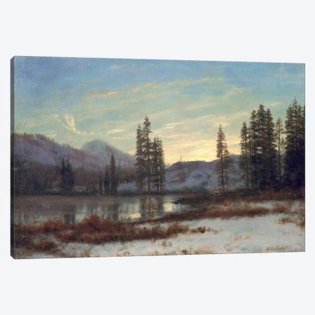 Snow in the Rockies  Canvas Print #BMN4818} by Albert Bierstadt Canvas Art Print