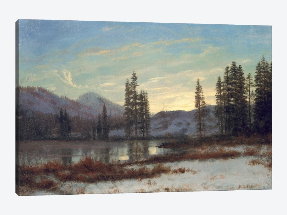 Snow in the Rockies  by Albert Bierstadt 1-piece Art Print