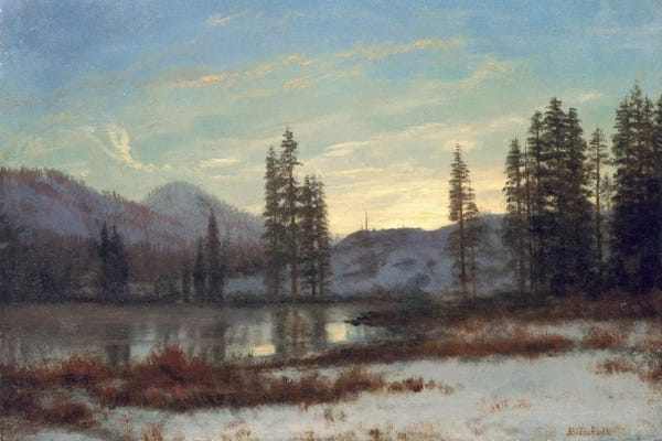 Albert Bierstadt: Snow in the Rockies  by Albert Bierstadt