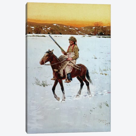 Indian Returning from the Hunt, 1912  Canvas Print #BMN4819} by Henry Francois Farny Art Print