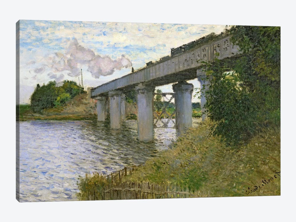 The Railway Bridge at Argenteuil, 1874  by Claude Monet 1-piece Art Print