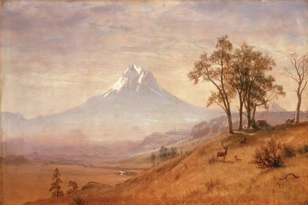 Albert Bierstadt: Mount Hood, 1863  by Albert Bierstadt