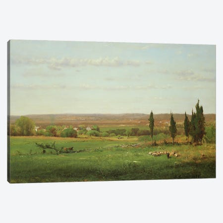 Near Eagleswood, 1869  Canvas Print #BMN4827} by George Inness Sr. Art Print