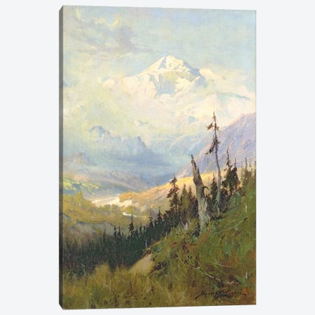 An Autumn Day, Mt. McKinley  Canvas Print #BMN4828} by Sidney Laurence Canvas Wall Art