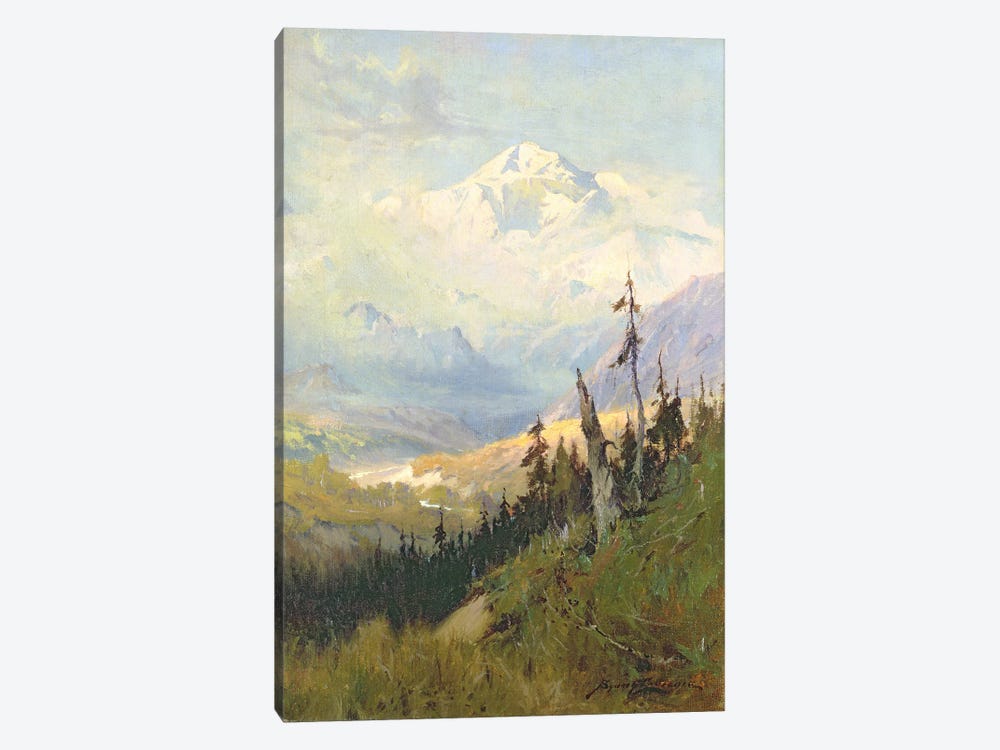 An Autumn Day, Mt. McKinley  by Sidney Laurence 1-piece Canvas Artwork