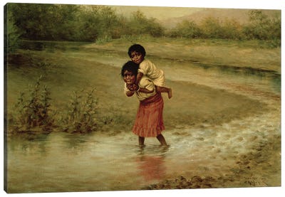 Eva and Greenie, 1904  Canvas Art Print
