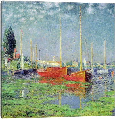 Argenteuil, c.1872-5   Canvas Art Print - Boat Art