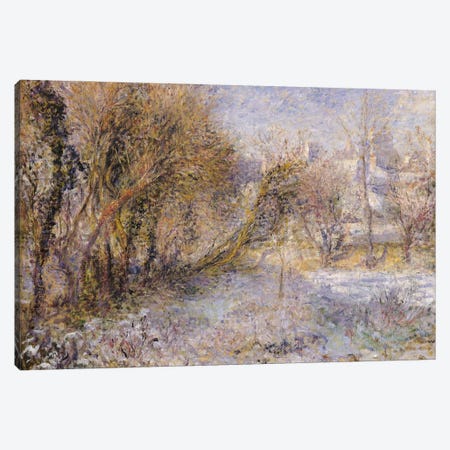 Snowy Landscape  Canvas Print #BMN488} by Pierre-Auguste Renoir Canvas Wall Art