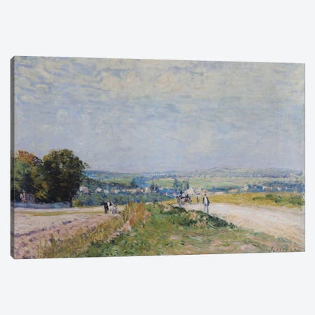 The Road to Montbuisson at Louveciennes, 1875  Canvas Print #BMN489} by Alfred Sisley Canvas Wall Art