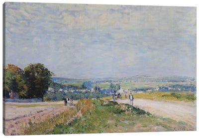 The Road to Montbuisson at Louveciennes, 1875  Canvas Art Print - Alfred Sisley