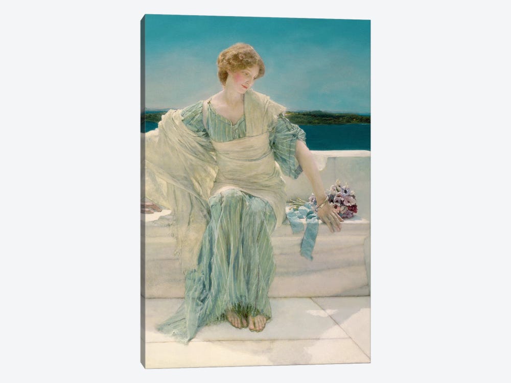 Ask me no more, 1906   by Sir Lawrence Alma-Tadema 1-piece Canvas Art Print