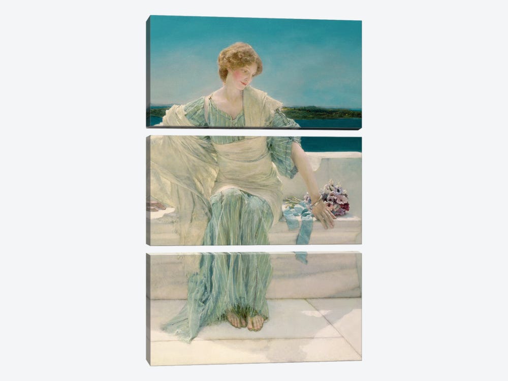 Ask me no more, 1906   by Sir Lawrence Alma-Tadema 3-piece Canvas Print