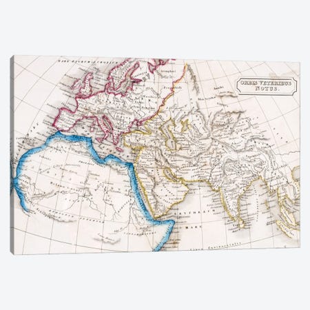 Orbis Veteribus Notus, The Atlas Of Ancient Geography, c.1829  Canvas Print #BMN4935} by English School Canvas Print