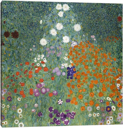 Bauerngarten (Cottage Garden), 1907  Canvas Art Print - All Things Klimt