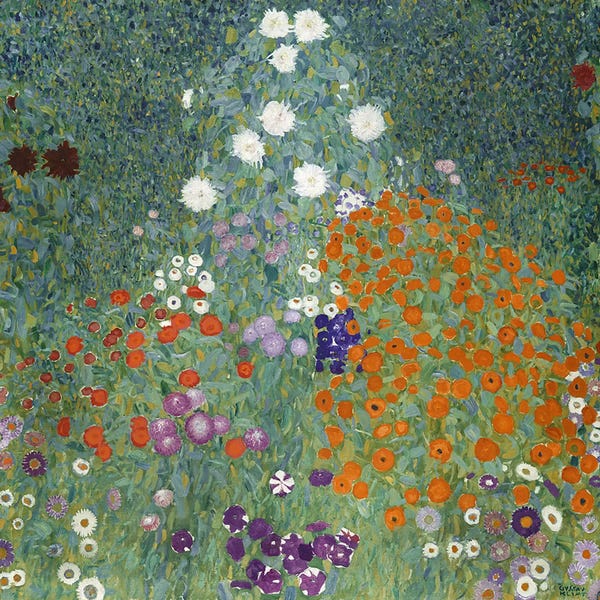 Gustav Klimt: Bauerngarten (Cottage Garden), 1907  by Gustav Klimt