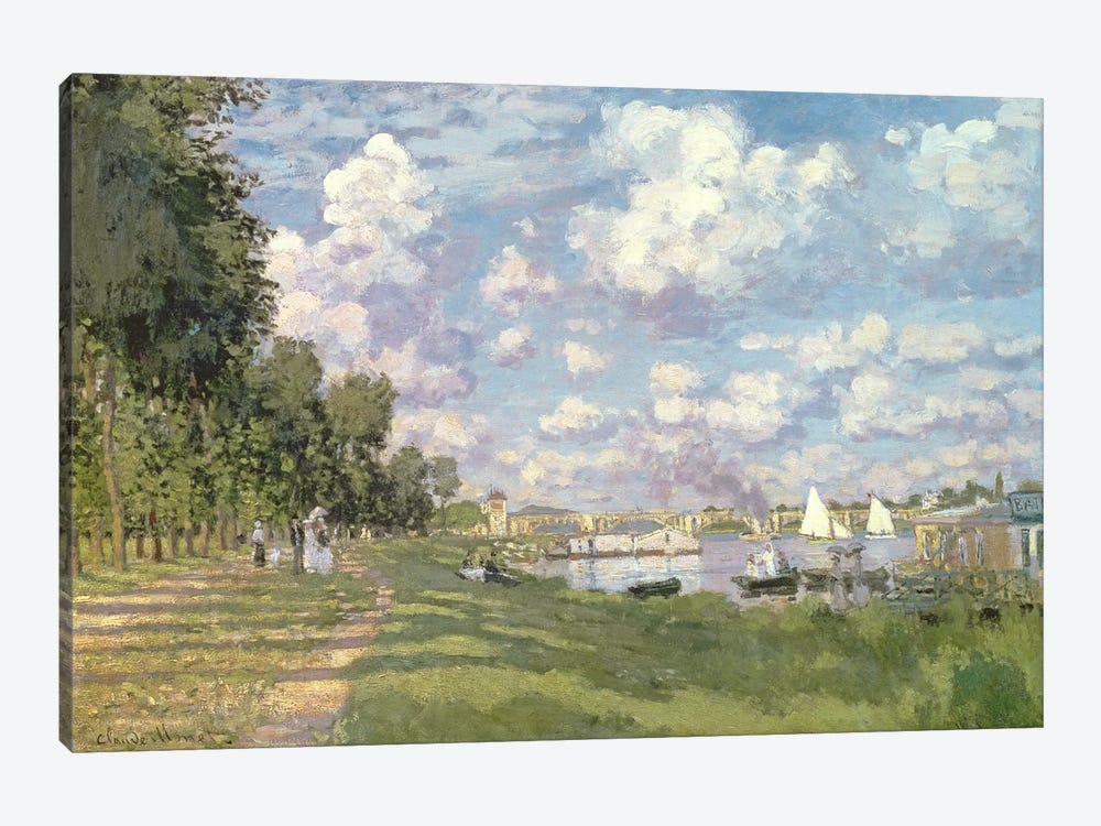 The Marina at Argenteuil, 1872  by Claude Monet 1-piece Canvas Print
