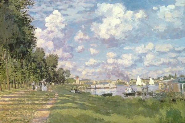 Trails, Paths & Roads: The Marina at Argenteuil, 1872  by Claude Monet