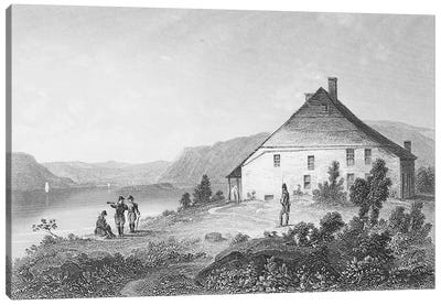 Washington's headquarters near Newburgh, from 'Gallery of Historical Portraits', published c.1880  Canvas Art Print