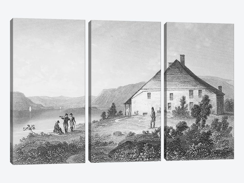 Washington's headquarters near Newburgh, from 'Gallery of Historical Portraits', published c.1880  by English School 3-piece Canvas Artwork