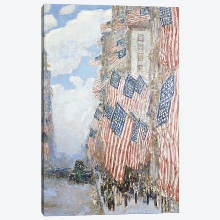 The Fourth of July, 1916  Canvas Print #BMN4956} by Childe Hassam Canvas Print