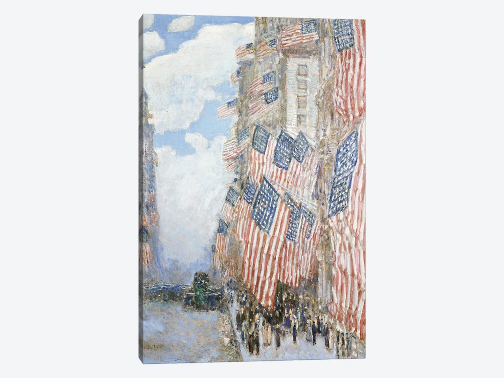 The Fourth of July, 1916  by Childe Hassam 1-piece Canvas Wall Art