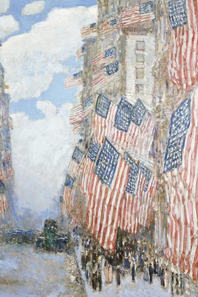 American Décor: The Fourth of July, 1916  by Childe Hassam
