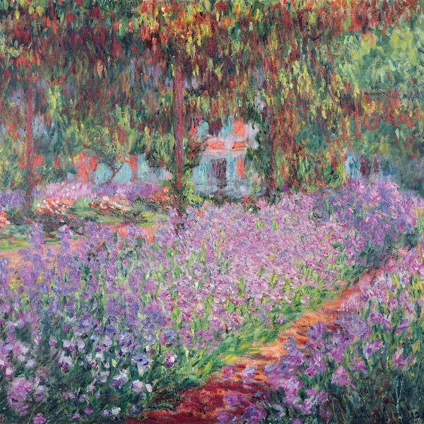 European Décor: The Artist's Garden at Giverny, 1900  by Claude Monet