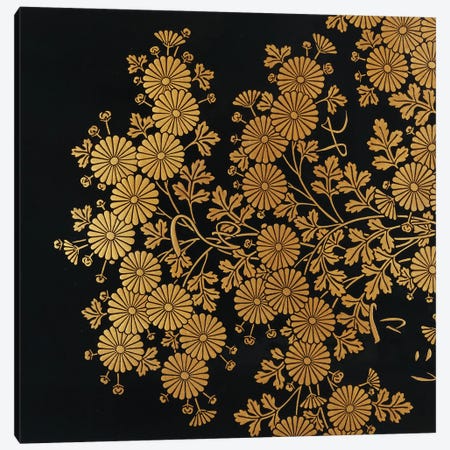 Box decorated with chrysanthemums  Canvas Print #BMN4976} by Uematsu Hobi Art Print