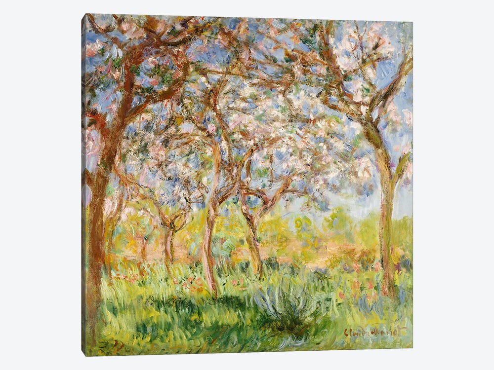 Spring at Giverny  by Claude Monet 1-piece Canvas Art Print