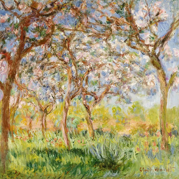 Spring: Spring at Giverny  by Claude Monet