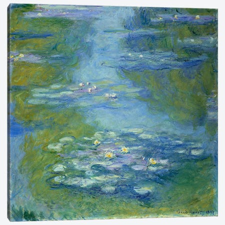 Waterlilies, 1907  Canvas Print #BMN4979} by Claude Monet Canvas Wall Art