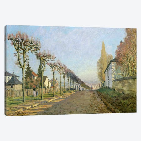 Rue de la Machine, Louveciennes, 1873  Canvas Print #BMN498} by Alfred Sisley Art Print