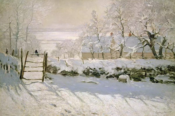 Country: The Magpie, 1869  by Claude Monet