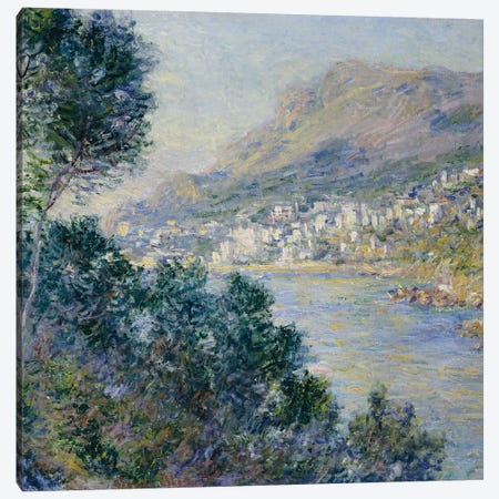 Monte Carlo, Vue de Cap Martin, 1884  Canvas Print #BMN5014} by Claude Monet Canvas Art Print