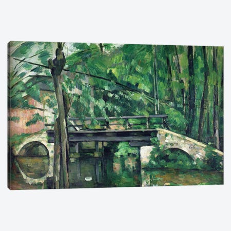 The Bridge at Maincy, or The Bridge at Mennecy, or The Little Bridge, c.1879  Canvas Print #BMN501} by Paul Cezanne Art Print