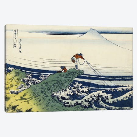 Kajikazawa in Kai Province, from the series 'Thirty-Six Views of Mount Fuji'  Canvas Print #BMN5023} by Katsushika Hokusai Art Print