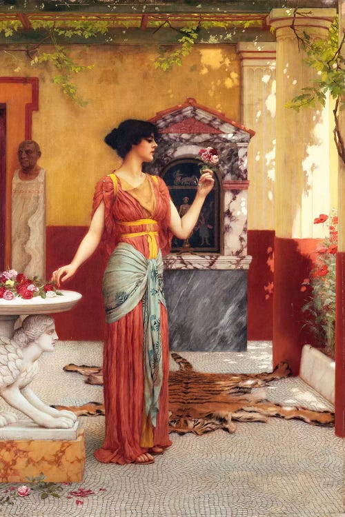 The Bouquet, 1899  by John William Godward canvas print