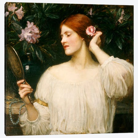 Vanity, c.1908-10  Canvas Print #BMN5026} by John William Waterhouse Canvas Art