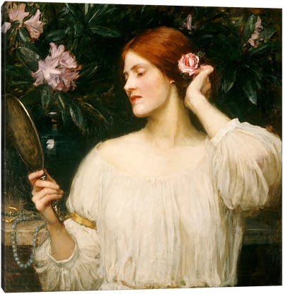 Vanity, c.1908-10  Canvas Art Print - Pre-Raphaelite Art