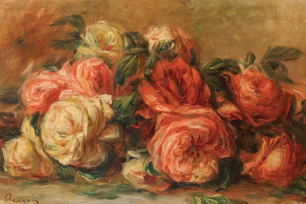 Still Life: Discarded Roses  by Pierre-Auguste Renoir