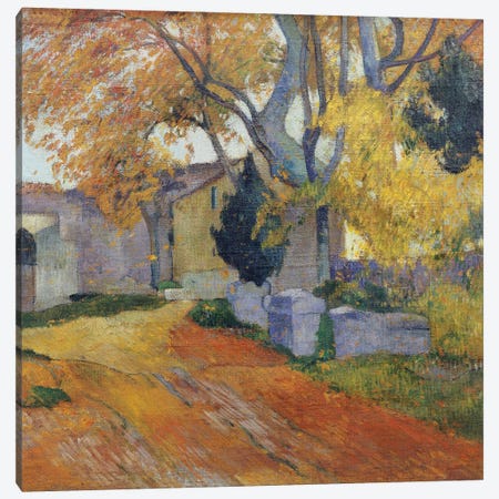 L'Allee des Alyscamps  Canvas Print #BMN5038} by Paul Gauguin Canvas Art