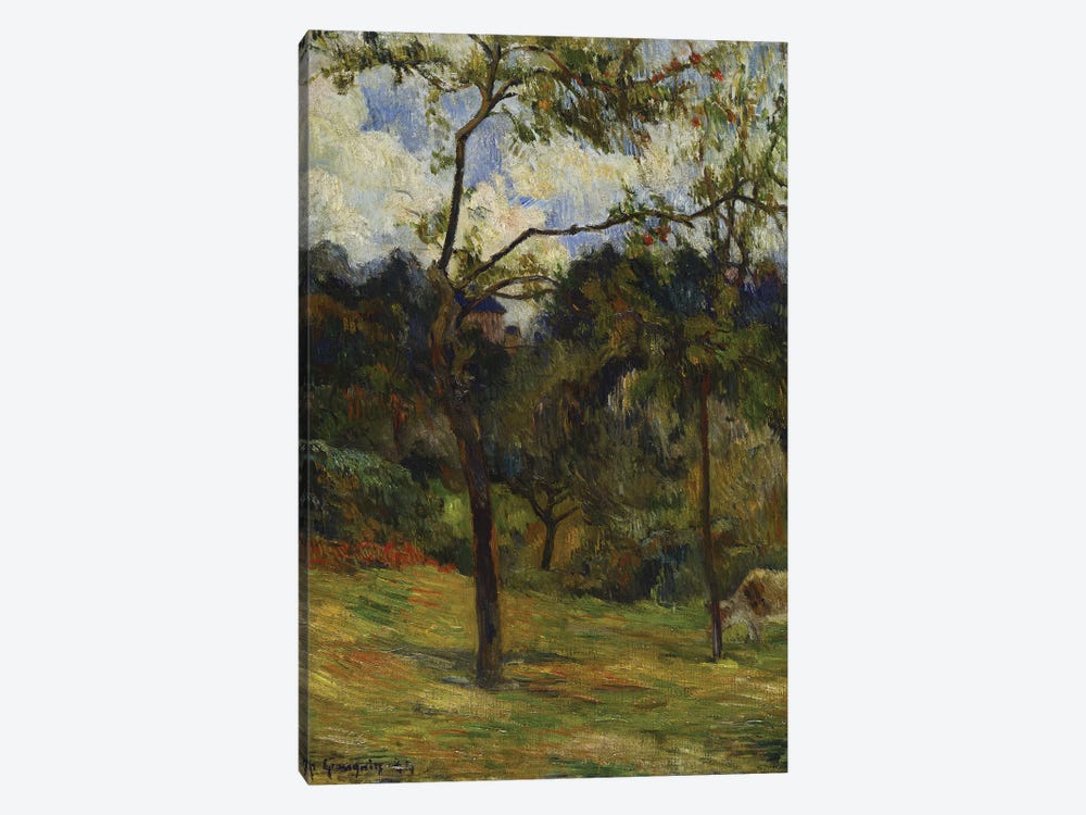 Normandy Landscape: Cow in a Meadow, 1884  1-piece Canvas Art Print