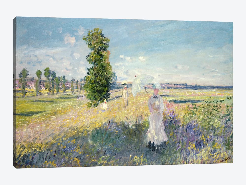 The Walk  by Claude Monet 1-piece Canvas Wall Art