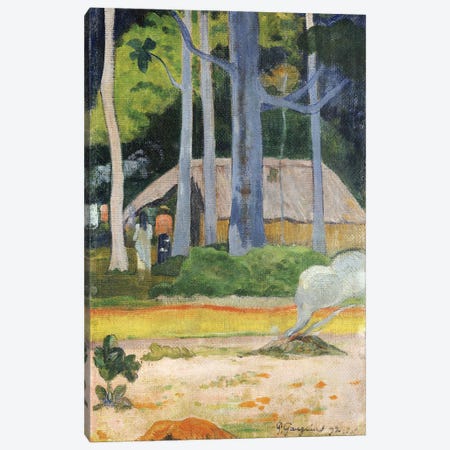 Hut in the Trees, 1892  Canvas Print #BMN5043} by Paul Gauguin Canvas Art Print
