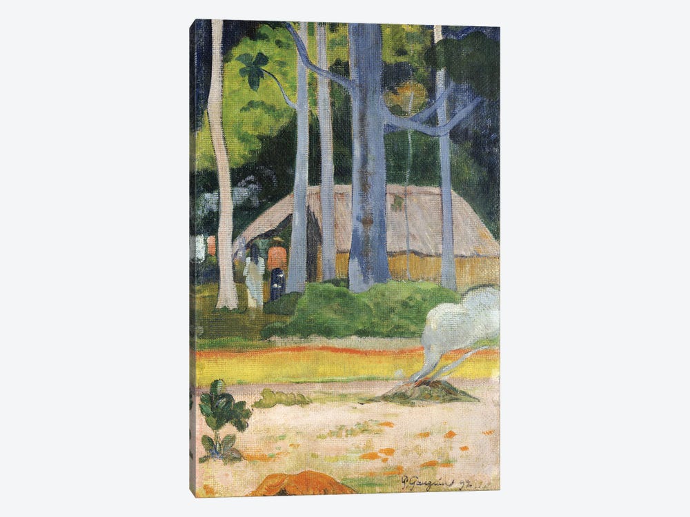 Hut in the Trees, 1892  by Paul Gauguin 1-piece Canvas Wall Art