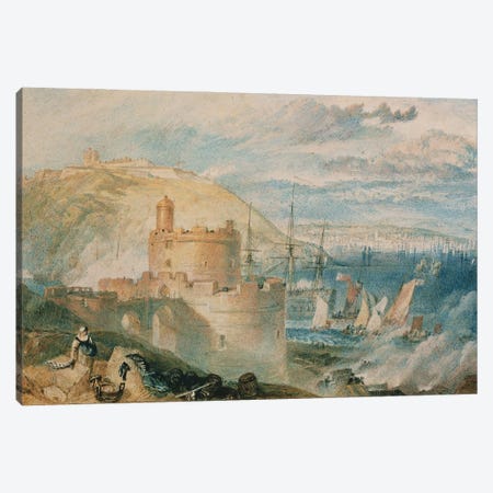 Falmouth Harbour, c.1825  Canvas Print #BMN5048} by J.M.W. Turner Canvas Art Print